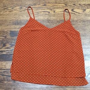 Forever 21 Orange Polka Dot Cami